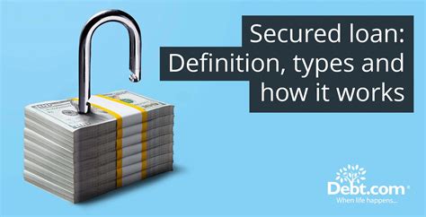 Get rid of debt with a secured loan. .